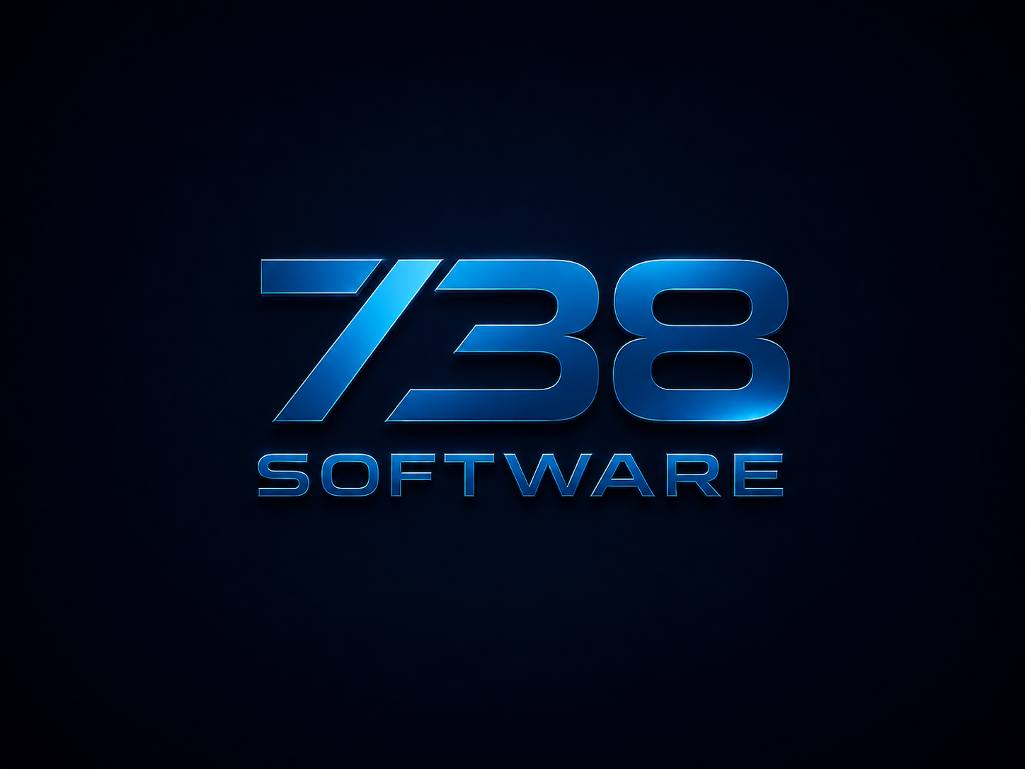 738Software dark logo version
